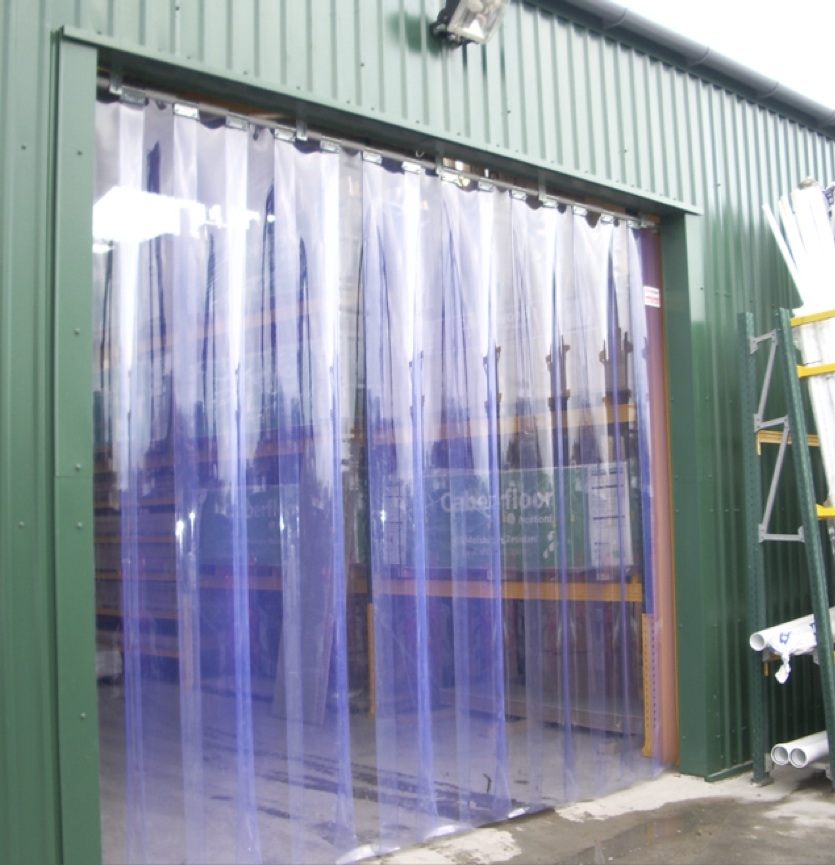 PVC strip curtains energy saving Hampshire Dorset Wiltshire, Kent, West Sussex, Isle of Wight