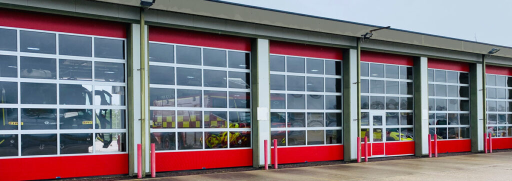 Sectional Glazed Doors Insulated visibility industrial door Portsmouth SOuthampton Bournemouth Salisbury Brighton