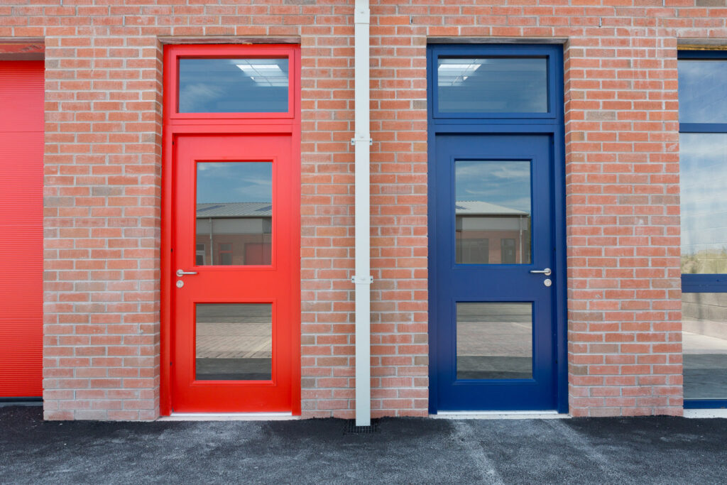 Strongdor steel hinged doors pedestrian vision panels fire rated southampton portsmouth bournemouth hampshire