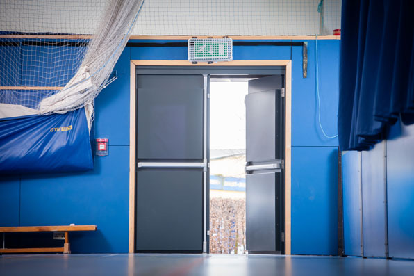 Sports Door Gym Fire Exit Security steel doors Hampshire Surrey Wiltshire West Sussex Isle of Wight Kent London Dorset Southampton Portsmouth Havant Gosport Haslemere Bournemouth